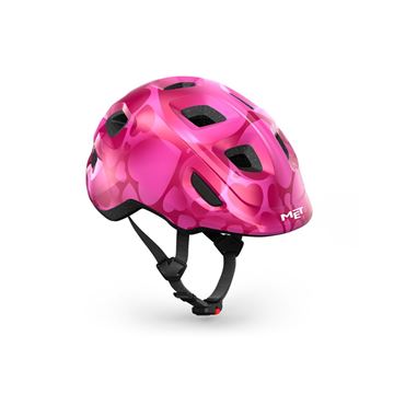 Picture of MET HOORAY CE PINK HEARTS | GLOSSY